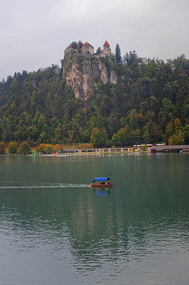 The Bled castle at mid-day