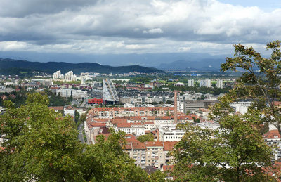 View of the city from Ljubljanski Grad