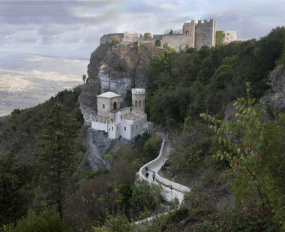 The restored Torretta Pepoli and its new access path