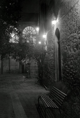 Courtyard at night - San Rocco