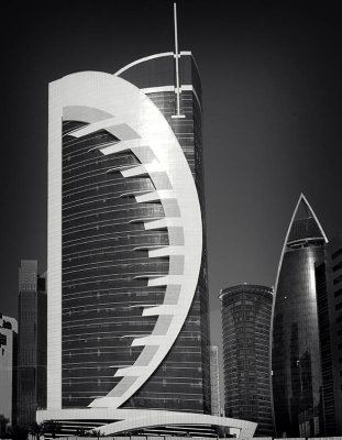 Doha in monochrome