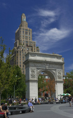 The Washington Park landmark arch