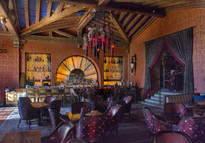 The cocktail lounge at the Four Seasons Biltmore - Montecito CA