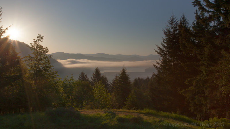 Sunrise from the house