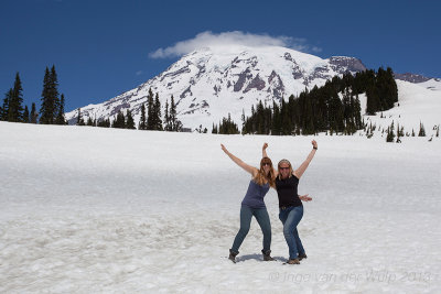 Suzanne and me on Mt Rainier
