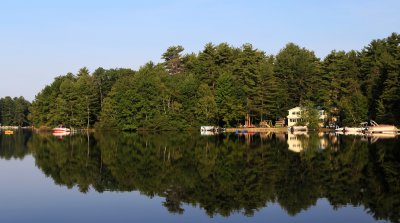 Reflections on Little Sebago Lake