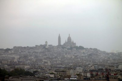 The view of Sacr Cur from Arc de Triomphe