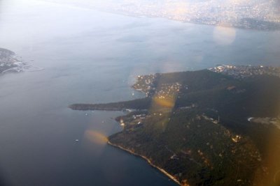 View of Istanbul from plane