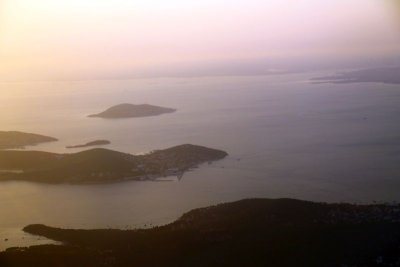 View of Istanbul from plane