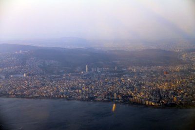 View of Istanbul from plane