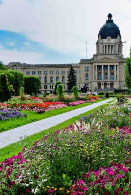 Flowers in front of the Regina Parliament Buildings (1 of 1).jpg
