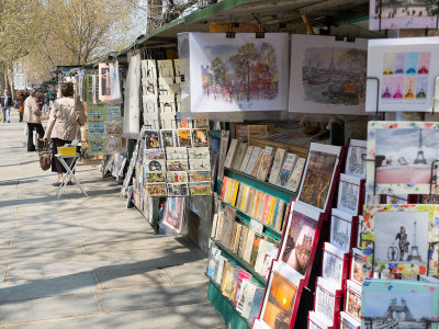Book-Selling Kiosks on the Seine