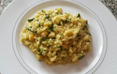 risotto ai zucchini & curry