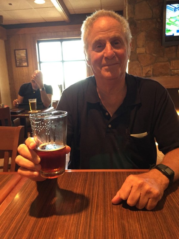 Bob at Little Rock Airport restaurant, waiting for flight home