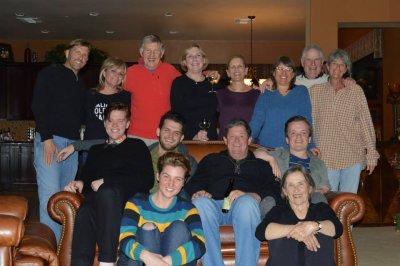 group shot at their house