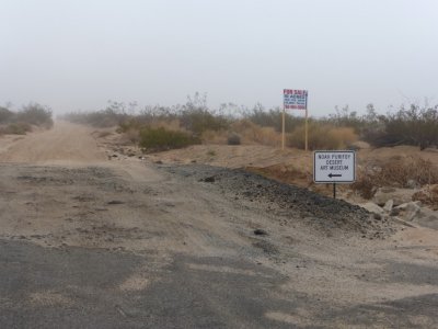 Sign for Noah Purifoy Museum near 29 Palms