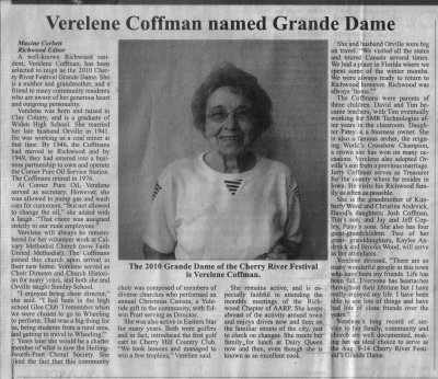 CRF 2010 Grand Dame V Coffman