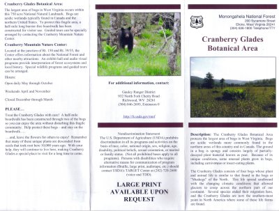 Cranberry Glades Botanical Pg 1