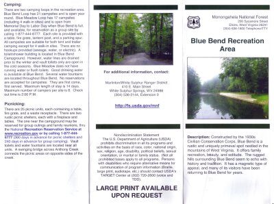 Blue Bend Rec Area Front