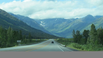 On the road to Anchorage