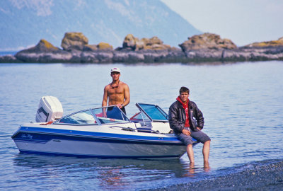 Brent and Jim on Clark Island
