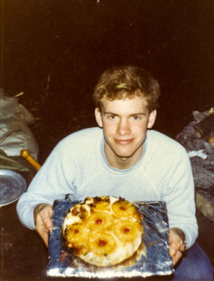 Brent, Pineapple upside down cake camping