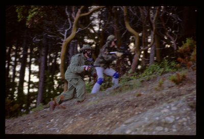 Brent on Patos Island, Paintball