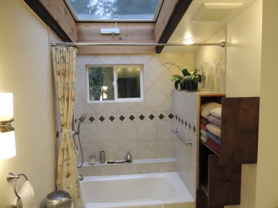 new bathroom. Love my towel drawer.