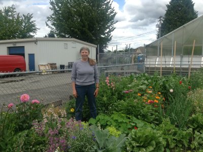me in my pea patch