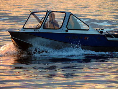 sunset on lake washington