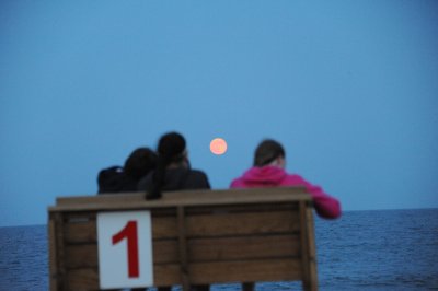 super moon over lifeguard stand.jpg