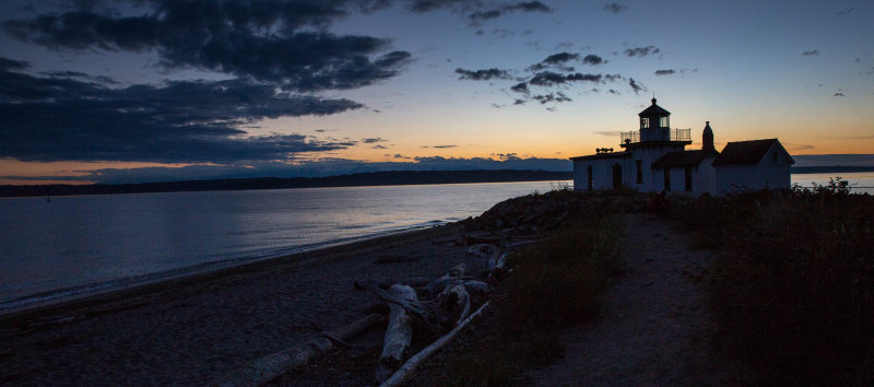 Sunset on the lightouse discovery park  July 27-1894.jpg