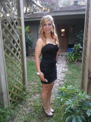Kaitlin's first homecoming dance. 