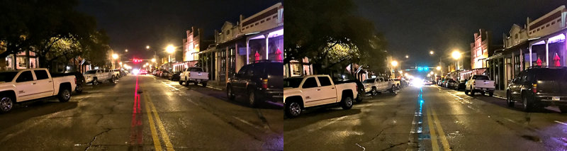 Red light, green light, Main St., Bastrop, TX