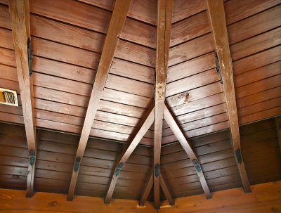 Beach Lodge ceiling