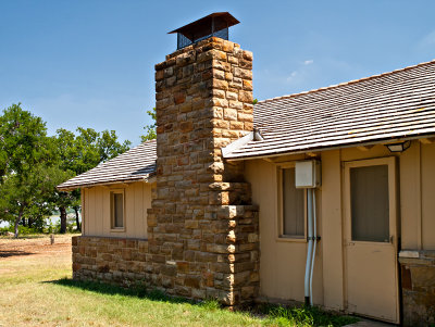 Group Dinning Hall fireplace chimney