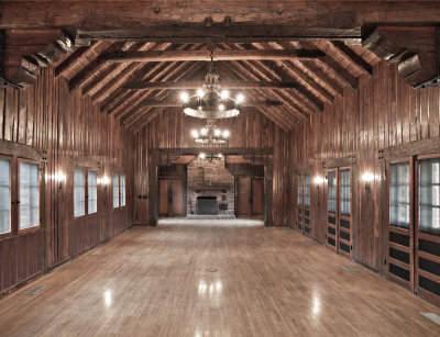 Main hall looking  from south fireplace 