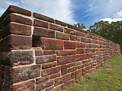 Patio retaining wall