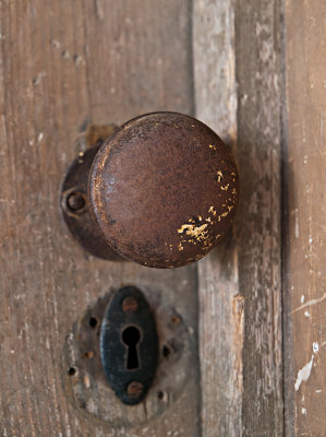 Rusty doorknob