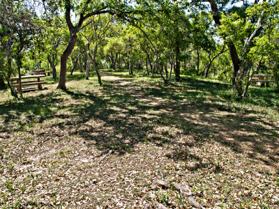 Picnic area at  Recreation Hall 