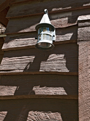 Light fixture at front entrance