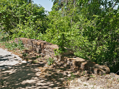 Bridge over creek on road to original entrance