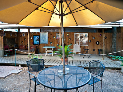 Patio seating area