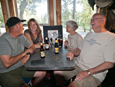 Family enjoying blues on Blue Monday