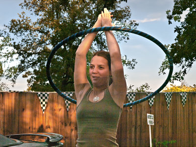 Hula hoop girl