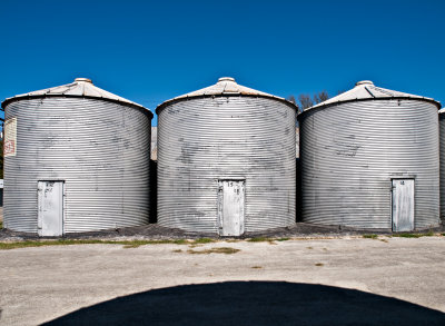 Grain silos #2, Martindale, TX