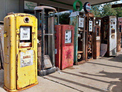 Gas pumps, for sale at White Morphia in Page, TX