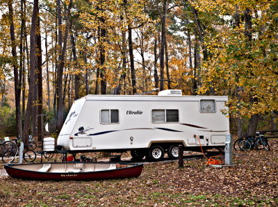 Camping, trailer