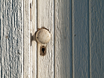 Door knob on Creekside Barn