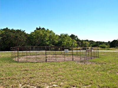 Round pen at equine camping area